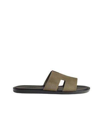 Izmir Sandals Suede Goatskin Vertuldra - HERMES - BALAAN 1