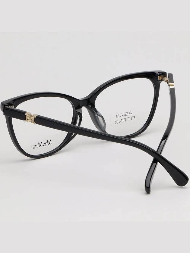 Glasses frame MM5018F 001 cat eye horn rim Asian fit - MAX MARA - BALAAN 4