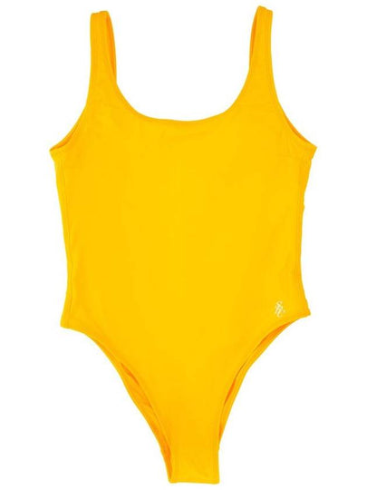 Carla Scoop Neck One-Piece Swimsuit Yellow - SPORTY & RICH - BALAAN 2