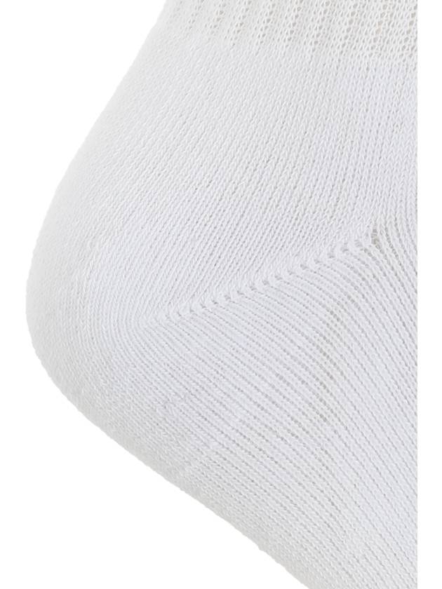 Versace Jeans Couture Cotton Socks With Logo, Women's, White - VERSACE - BALAAN 3