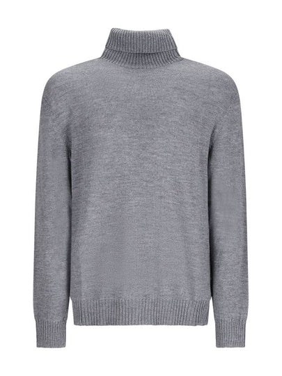 Roll-Neck Turtleneck Grey - JIL SANDER - BALAAN 2