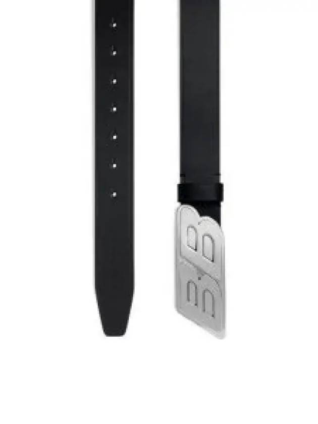 Moto Logo Leather Belt Black - BALENCIAGA - BALAAN 2