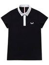 Golf wear simple collar short sleeve golf t-shirt WB21SUWT01BK black - WHITEBALL - BALAAN 3