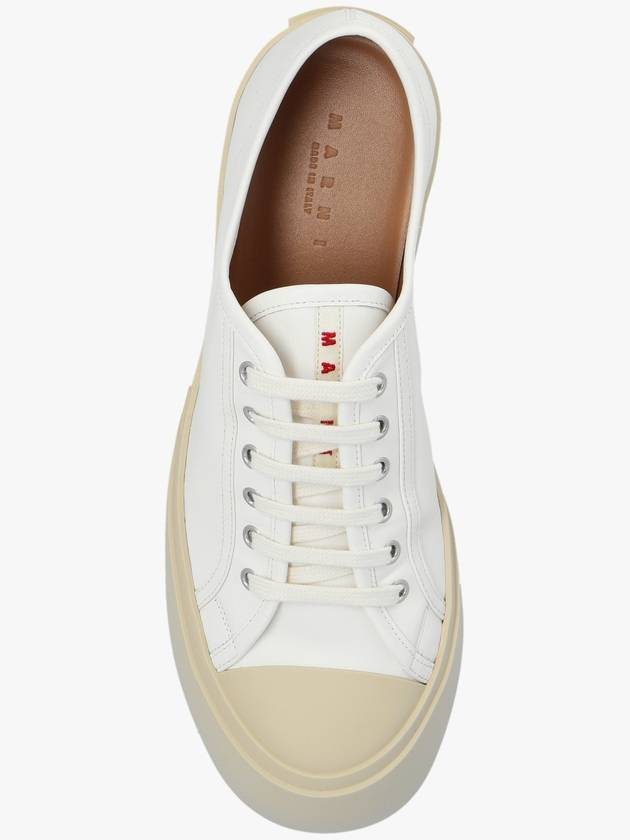 Pablo Platform Nappa Leather Low Top Sneakers Lilywhite - MARNI - BALAAN 7