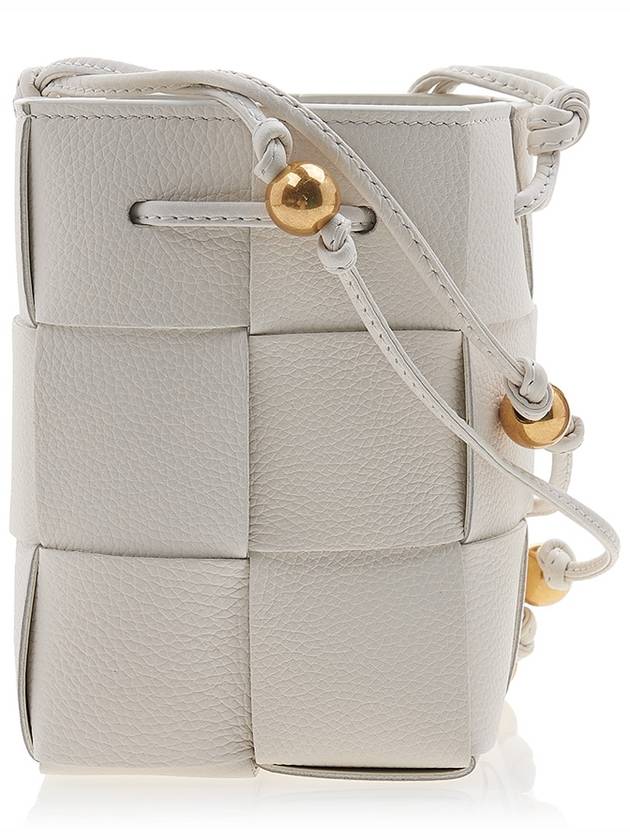 Cassette Intrecciato Mini Bucket Bag White - BOTTEGA VENETA - BALAAN 2