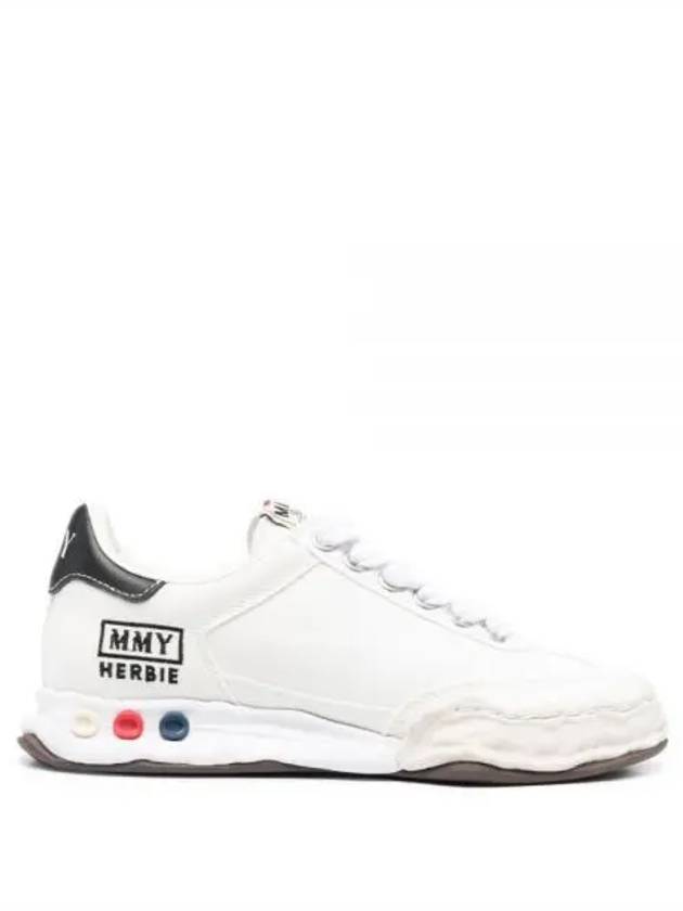 A09FW704 white Herbie OG sole canvas sneakers - MIHARA YASUHIRO - BALAAN 1