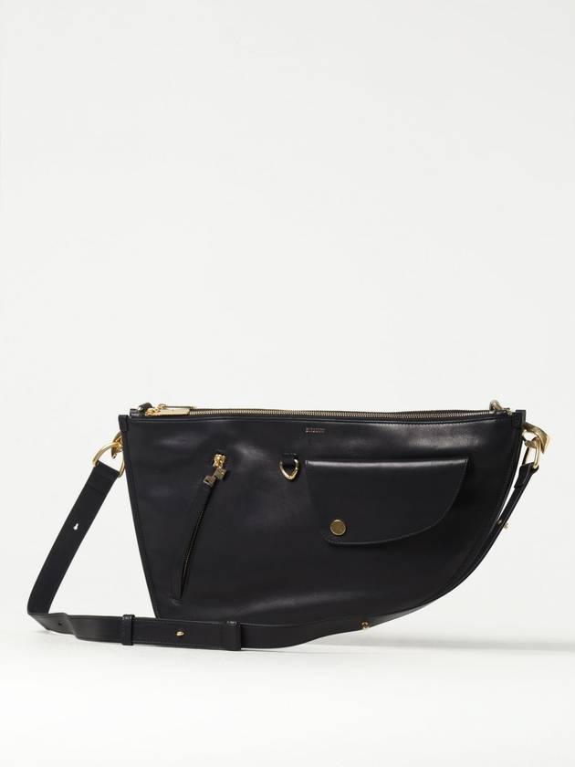 Shield Twin Leather Shoulder Bag Black - BURBERRY - BALAAN 5