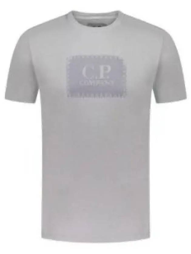 30/1 Jersey Label Style Logo Short Sleeve T-Shirt Grey - CP COMPANY - BALAAN 2