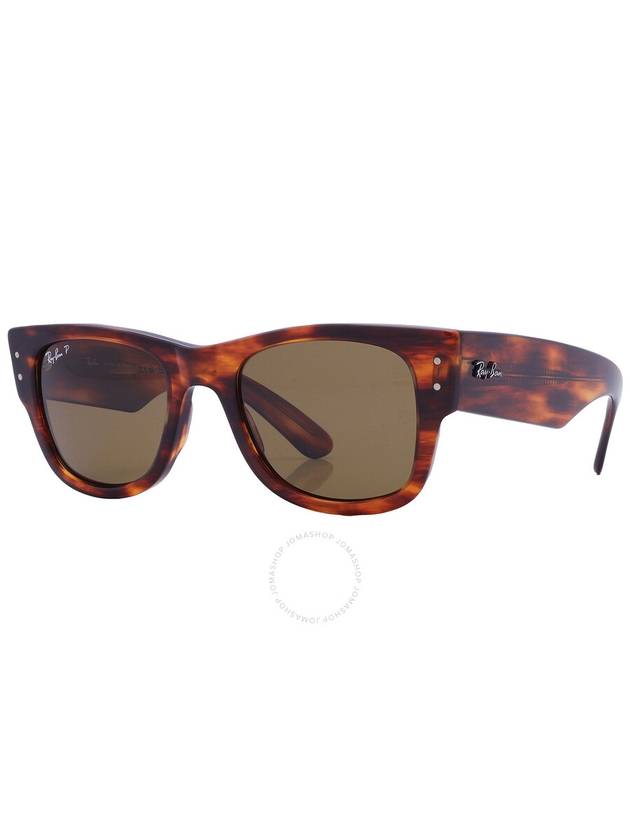 Eyewear Mega Wayfarer Square Sunglasses Brown - RAY-BAN - BALAAN 3