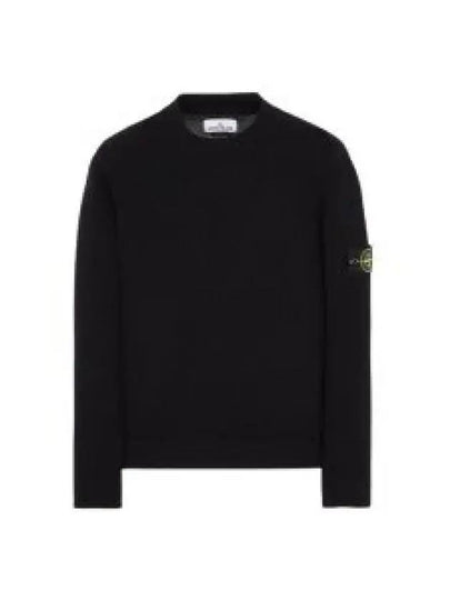 Mock Neck Virgin Wool Knit Top Black - STONE ISLAND - BALAAN 2