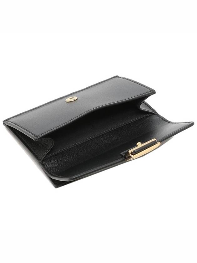 FF Baguette Flap Card Wallet Black - FENDI - BALAAN 4