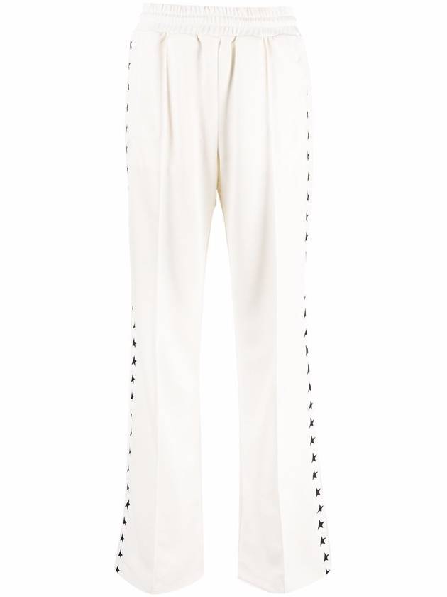 Side Star Logo Track Pants White - GOLDEN GOOSE - BALAAN 3