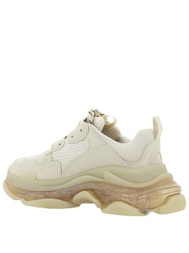 Triple S Clear Sole Low Top Sneakers Beige - BALENCIAGA - BALAAN 4