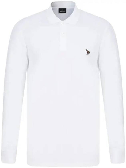 Zebra Logo Long Sleeve PK Shirt White - PAUL SMITH - BALAAN.