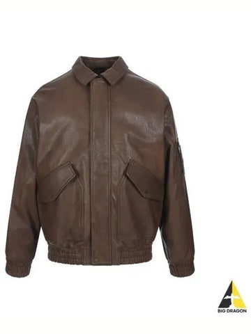 HUGO leather bomber jacket 50516888 212 - HUGO BOSS - BALAAN 1