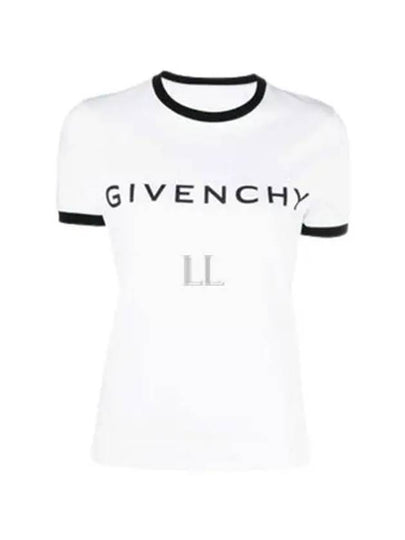 Archetype Slim Fit Cotton Short Sleeve T-Shirt White - GIVENCHY - BALAAN 2