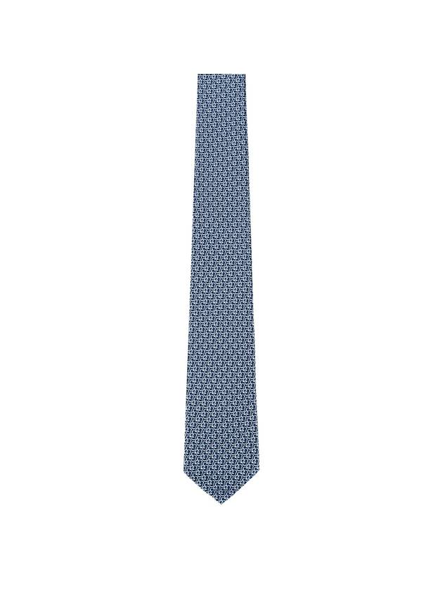 Men's Verde Silk Tie Blue - SALVATORE FERRAGAMO - BALAAN 1