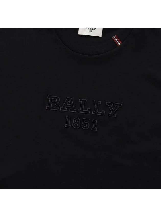 Logo Short Sleeve T-Shirt Black - BALLY - BALAAN 4