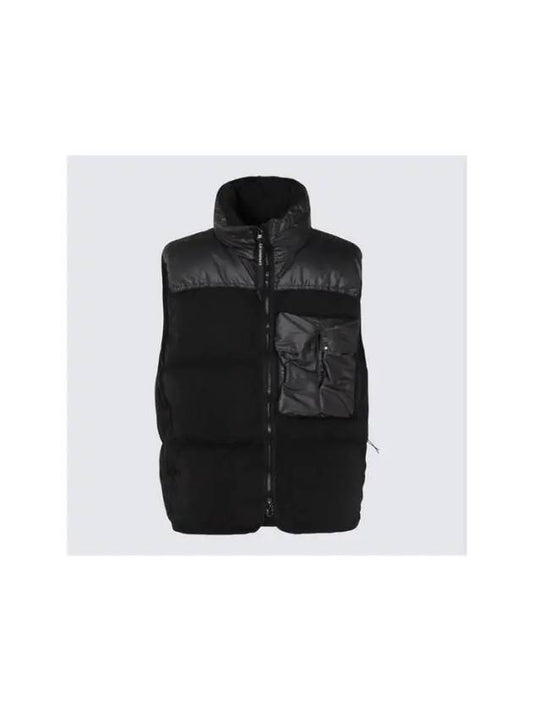 Eco Chrome-R Mixed Down Vest Black - CP COMPANY - BALAAN 2