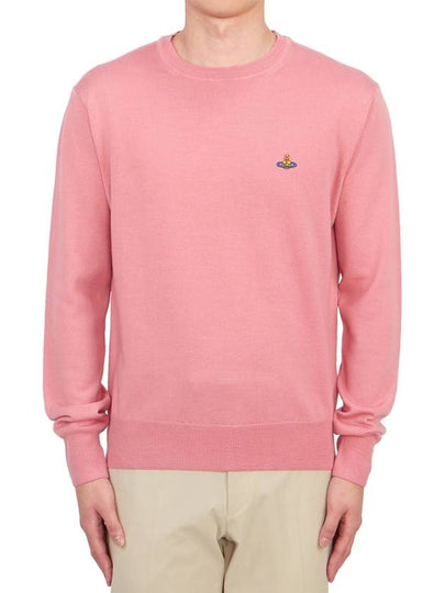 Embroided Logo Merino Wool Knit Top Pink - VIVIENNE WESTWOOD - BALAAN 2