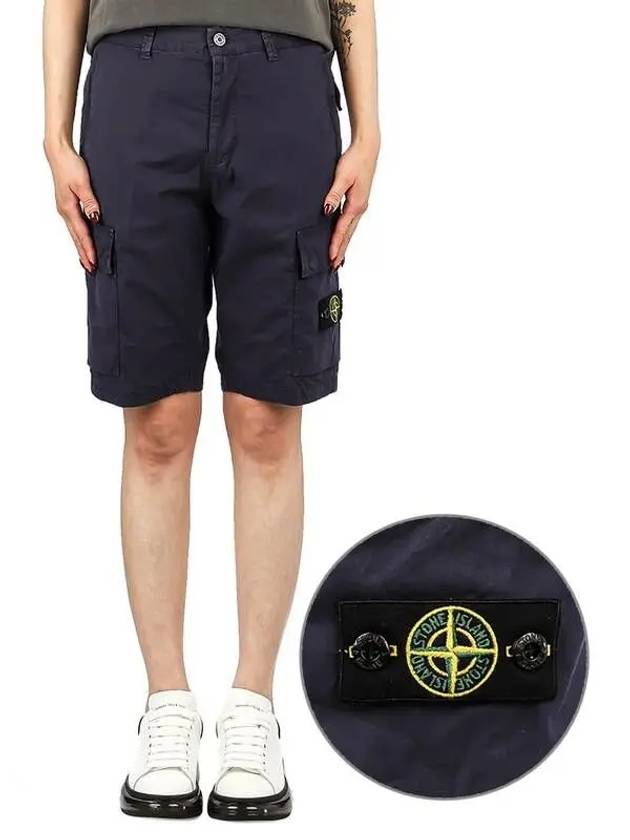 7816L0210 V0126 Kids Waffen Shorts Purple 270124 - STONE ISLAND - BALAAN 1