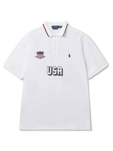 Classic fit USA polo shirt white - POLO RALPH LAUREN - BALAAN 1