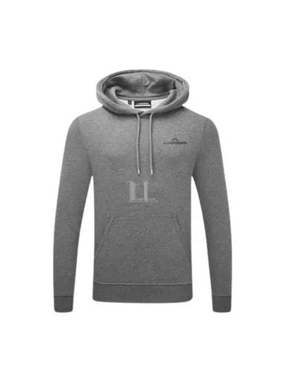 Men's Alpha Hoodie Dark Grey Melange - J.LINDEBERG - BALAAN 2