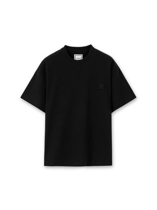 Swaying Flower Back Logo Short Sleeve T-Shirt Black - WOOYOUNGMI - BALAAN 1