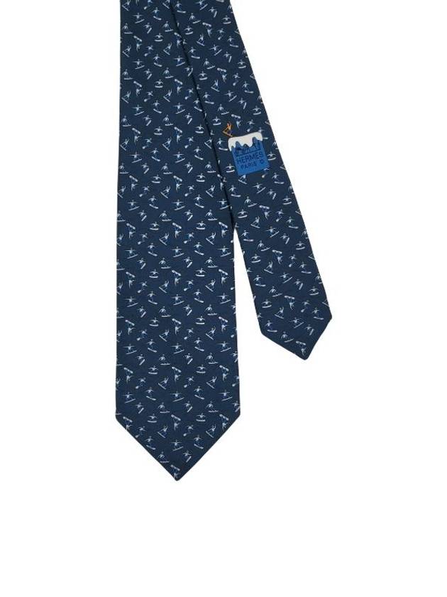 Snow Park Tie Blue - HERMES - BALAAN 3