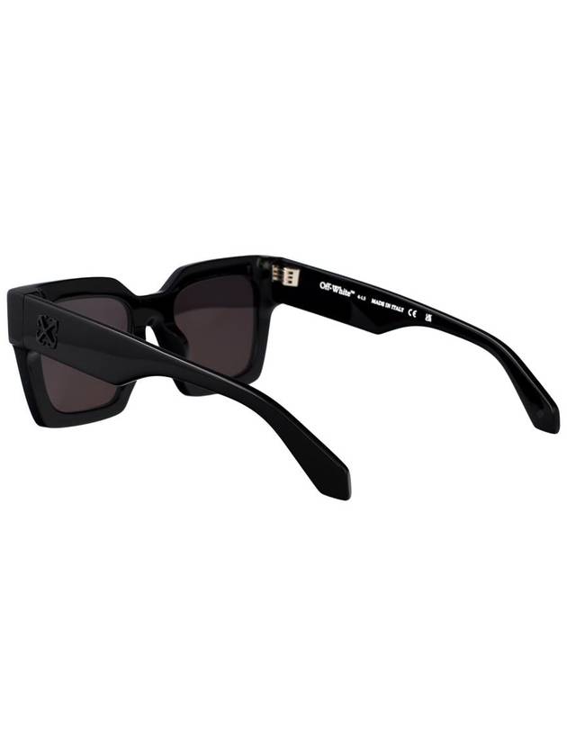 Eyewear Bold Design Square Frame Sunglasses Dark Grey - OFF WHITE - BALAAN 5