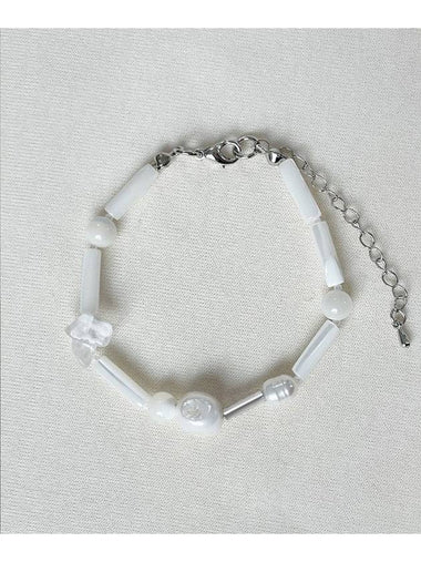 Mother of Pearl Crystal Bracalet Women Bracelet White - RUBATI - BALAAN 1