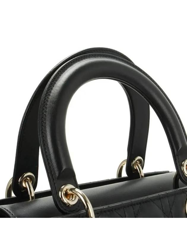 Lady Cannage Lambskin Medium Tote Bag Black - DIOR - BALAAN 9