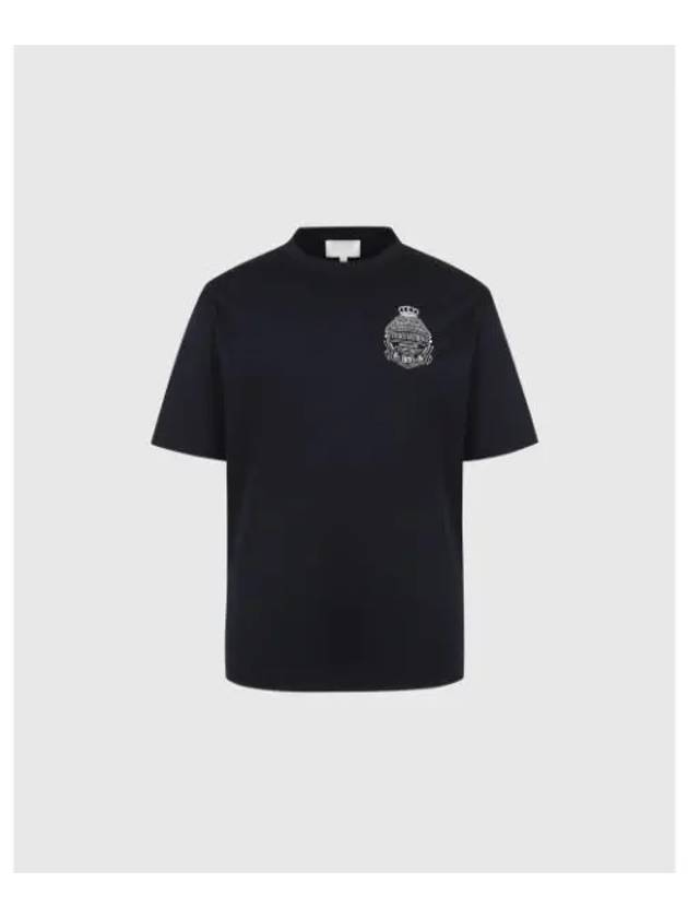 TRAVISMATHEW Men s Classic Emblem Cotton Short Sleeve Navy - TRAVIS SCOTT - BALAAN 1