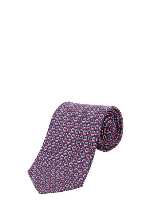 Salvatore Tie 350945768502 MARINE Blue - SALVATORE FERRAGAMO - BALAAN 1