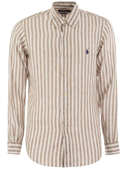 Pony Stripe Long Sleeve Shirt Red - POLO RALPH LAUREN - BALAAN 2