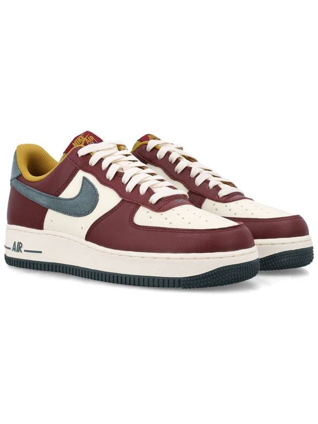 Men's Air Force 1 07 LV8 Low Top Sneakers Coconut Milk Red - NIKE - BALAAN 3