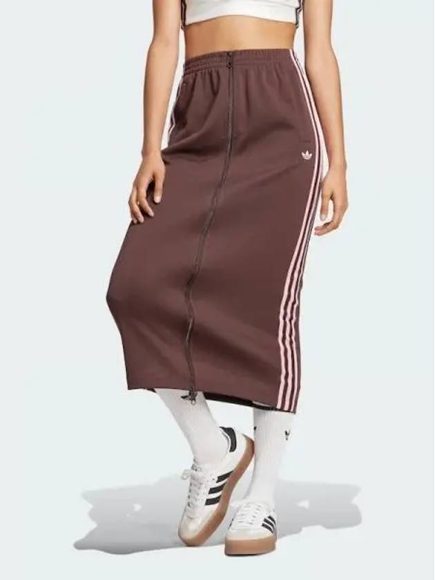 70S 3 Stripe H Line Skirt Brown - ADIDAS - BALAAN 2