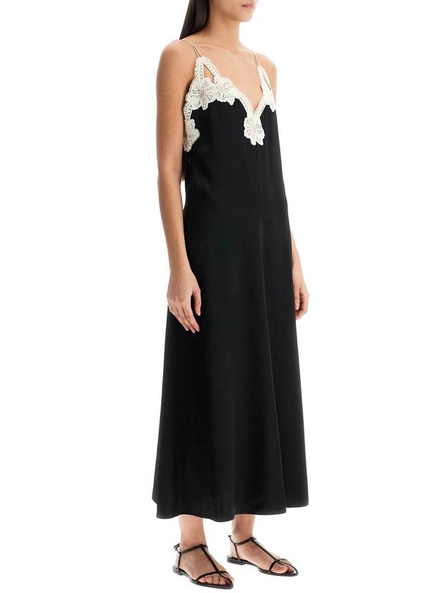 lace-trimmed slip dress with - JIL SANDER - BALAAN 2