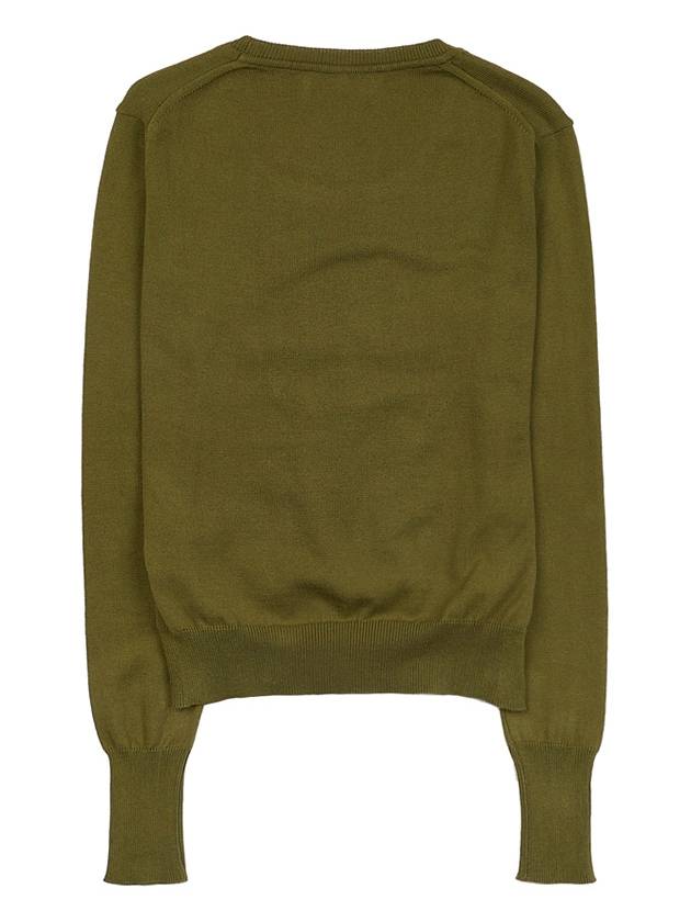 ORB Embroid Logo Knit Top Green - VIVIENNE WESTWOOD - BALAAN 3