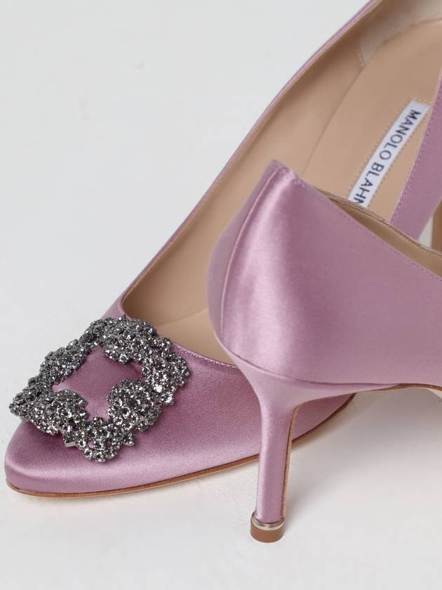 Women s Hangisi Satin Zwell Buckle Pumps Purple 70mm 9XX 0662 0056 510 - MANOLO BLAHNIK - BALAAN 5