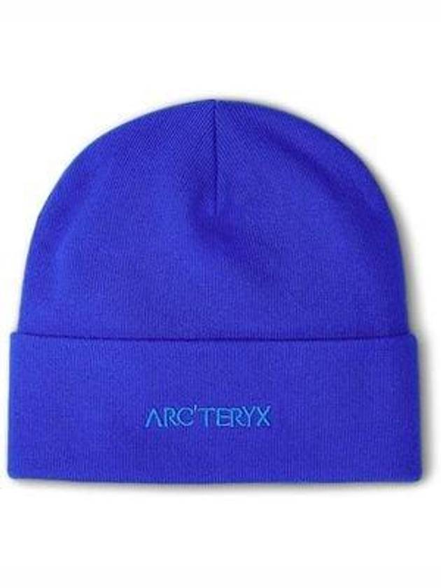 Word Toque Embroidery Logo Beanie Blue - ARC'TERYX - BALAAN 2