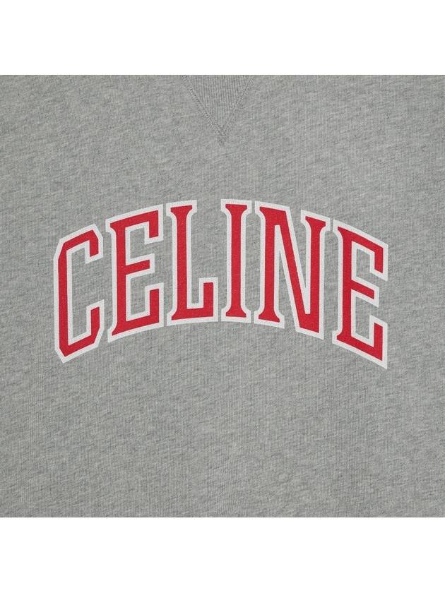 Logo Print Sweatshirt Grey - CELINE - BALAAN 5