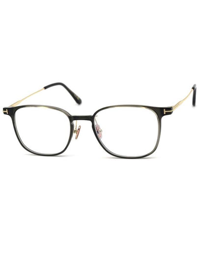 Eyewear Square Acetate Eyeglasses Black Gold - TOM FORD - BALAAN 2