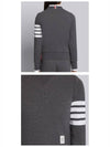 Engineered 4 Bar Stripe Loopback Jersey Knit Crewneck Sweatshirt Dark Grey - THOM BROWNE - BALAAN 6