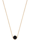 Roca Mini Round Onyx Necklace Gold Black - BE/GINS - BALAAN 3