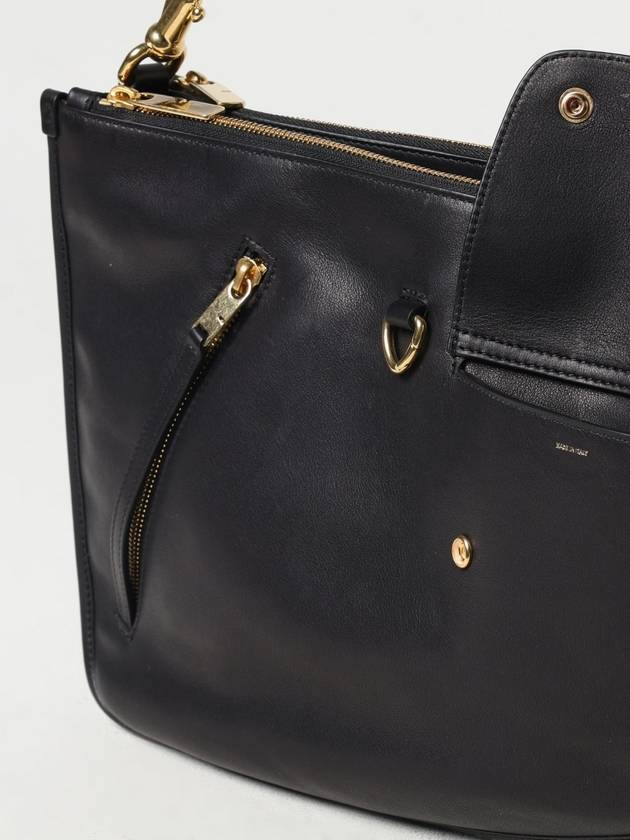 Shield Twin Leather Shoulder Bag Black - BURBERRY - BALAAN 6