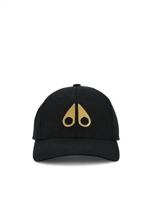 Metal Logo Icon Gold Ball Cap Black - MOOSE KNUCKLES - BALAAN 2