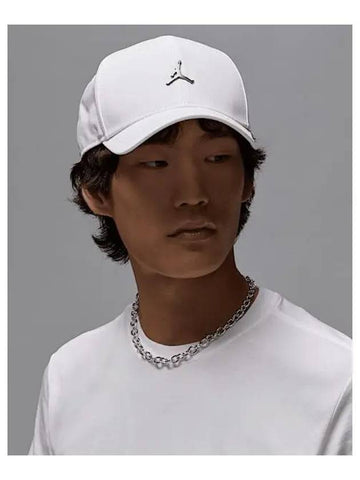 Jordan Rise Structure Metal Jumpman Hat White Gunmetal HM5750 100 752049 - NIKE - BALAAN 1