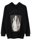 Lillo Graphic Print Cotton Hoodie Black - MAX MARA - BALAAN 5