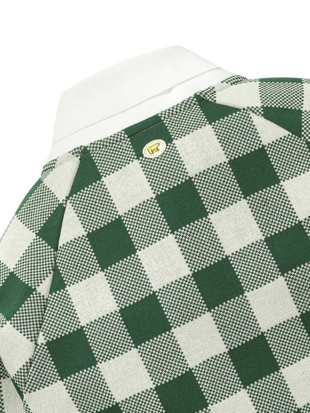 Women s Check Jacquard Raglan Cardigan - JACKNICKLAUS - BALAAN 6